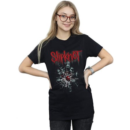 Slipknot damer i krossat glas Pojkvän Fit T-shirt Vuxen S-3xl Txu54