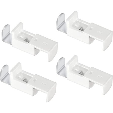 4 stk. Rullegardinbeslag, nem installation klemmebeslag til rullegardiner