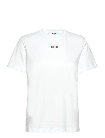 T-Shirt T-shirts & Tops Short-sleeved Valkoinen MSGM