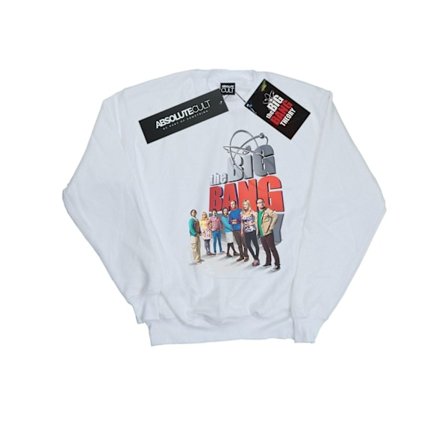 The Big Bang Theory Boys Big Poster Sweatshirt 9-11 År Vit