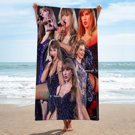 140x180cm Mikrofiber strandhåndklæde berømthed omkring rektangulært strandhåndklæde Taylor Swift sanger badehåndklæde håndklæde
