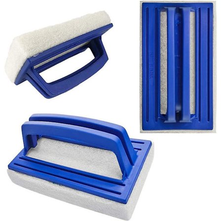 3 st pool svamp borstar pool vägg borste simbassäng borste rengöringsverktyg simbassäng borste med handtag för vattenlinje skrubber, spa och akvar