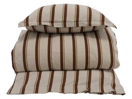 Gustav Ovland Solist Sengesett Lin-Bomull Rust 140x220