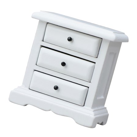 Miniatyrskåp med Funktionell Låda för 1/12 Dockskåpsmöblering