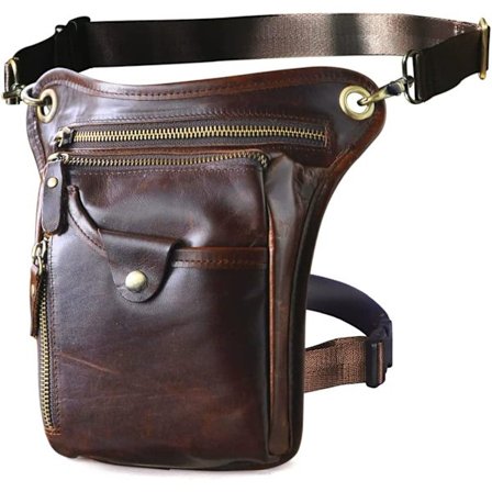 Miesten nahkainen vyölaukku moottoripyörä vyölaukku Messenger Shoul