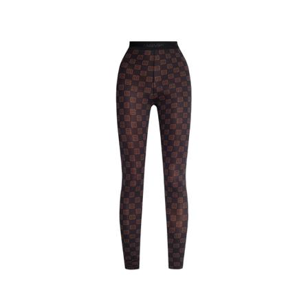 Ambush Monogrammed leggings Sort, Dame
