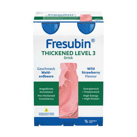 Fresubin Thickened Level 3 Næringsdrikk, Markjordbær, 4x200 ml