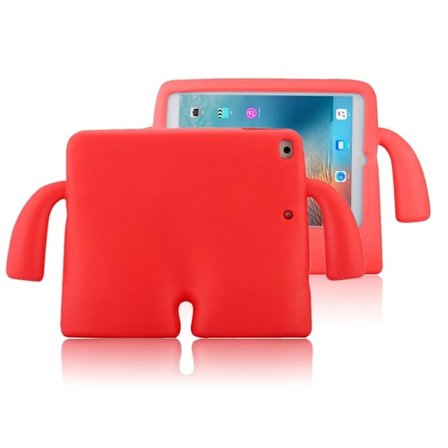 iPad (2017) Opfindsomt tegnefilmsfigurs cover til børn - Rød
