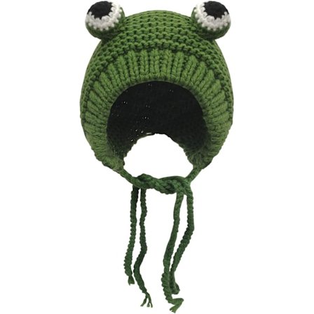 Sammakko Neulotu Kypärä Kuvotut Korvasuojat Tuulenpitävä Ulkohattu