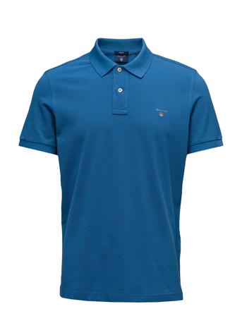 Original Pique Ss Rugger Polos Short-sleeved Blå GANT