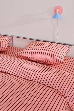 Jotex - Pussilakanasetti Orgaaninen Roosa/ruosteenvärinen Roosa/ruosteenvärinen - SIMA - Osta Kapeat sängyt Jotex