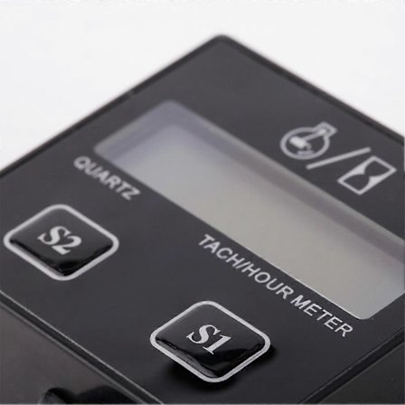 LCD Kierrosluku-/Tuntilaskuri Mittari RPM Tuntinäyttö 2/4-Tahti Sytytystulppa Bensiinimoottori Moottoripyörä ATV