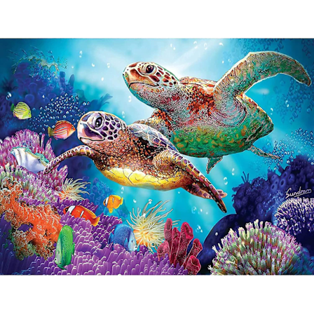 5D Timanttimaalaus Merikilpikonna T ysporainen Maalaus Timanttitaiteen Sarjoilla, DIY Kilpikonnan Maalaus Numeroiden Mukaan Sarjat Aikuisten, 