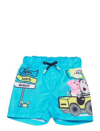 Nmmpeppapig Makki Long Swimshorts Pep Badshorts Blå Name It