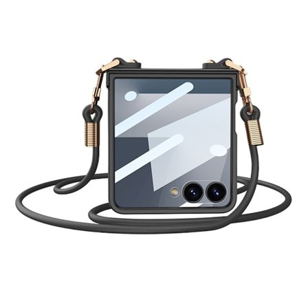 SKALO Samsung Z Flip7 GKK Axelrem Skal - Svart