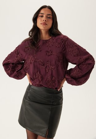 VILA Vihulda O-neck L/S TOP Vaatteet