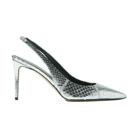 Scarosso, Sutton Elaphe Pumps Grijs, Dames, Maat:41 EU