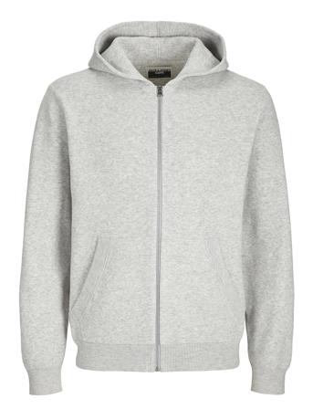 Jcocaleb Knit Zip Hoodie Bf Tops Sweat-shirts & Hoodies Hoodies Grey Jack & J S