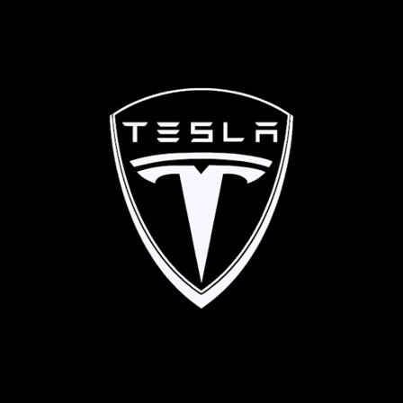 2 pakker egnet til TESLA MODEL3 X model LED dørlys projektionslys til Tesla velkomstlys, stil 1