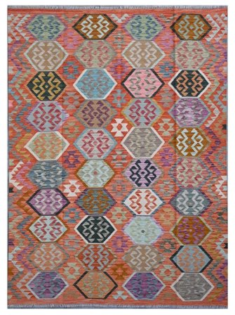 Kelim Afghan Old Style Vloerkleed 177X244 Wol