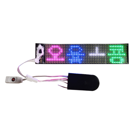 LED-matrispanelens rullande meddelandetavla Svart Svart