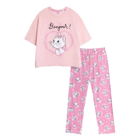 Aristocats Dam/Dam Marie Kortärmad Lång Pyjamas Se