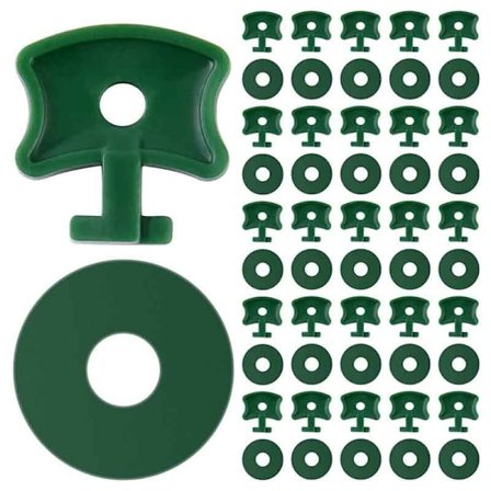 Drivhus Twist Clip 100 sett Drivhus Feste Twist Clips Og Skiver for Aluminium Drivhus Isolasjonsnett Skyggelegging