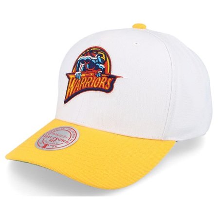 Mitchell & Ness - NBA Vit adjustable Keps - Golden State Warriors Team 2 Tone 2.0 Pro White Adjustable @ Hatstore