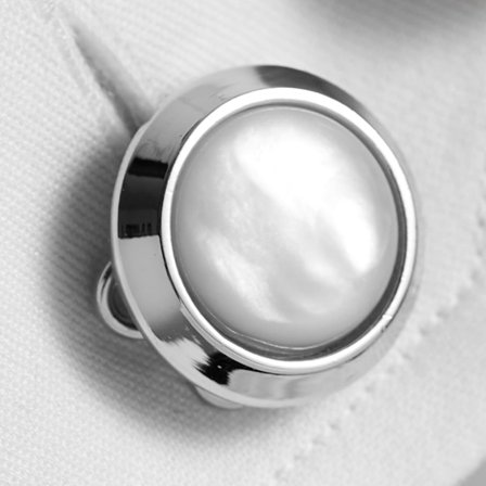 Kulaté perleťové krytky na knoflíky pro muže - Krytky na knoflíky