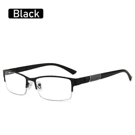 2025 Lukuolasit Miehet Naiset Korkealaatuiset Puolikehys Diopterilasit Bisnes Miesten Ikänäkölasit +1.0 1.5 2.0 2.5 4 [DB]