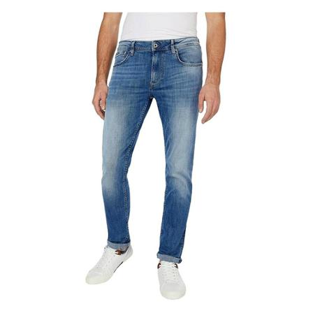 Pepe Jeans - Straight - Blå - Herr - Storlek: W33 L32, Herr, Storlek: W33 L32