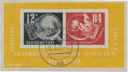 DDR 1950 - MICHEL blok 7 - Stemplet