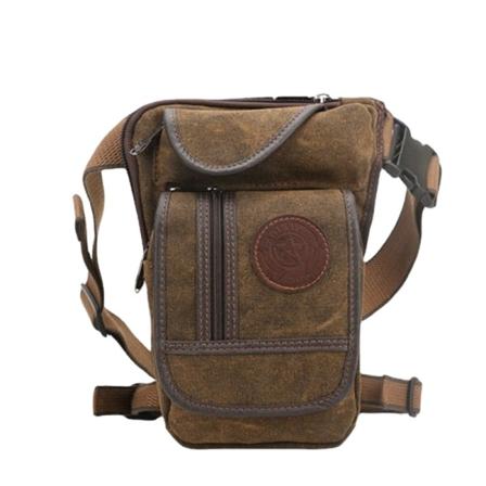 Mænd kvinder Fanny Pack taljetaske Herre Canvas Crossbody Outdoor Sports Ben Brown