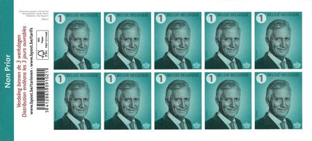 Belgien - Philippe grøn - Postfrisk hæfte