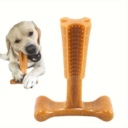 T-formet tyggeleke for hunder, splintfri