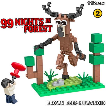 99 Nætter i Skovens Monster Byggesæt | Karakter Model Klodser | Kreativt Samlesæt Legetøj