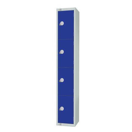 Elite locker, 4 door, 1800x300x300 mm, dark blue