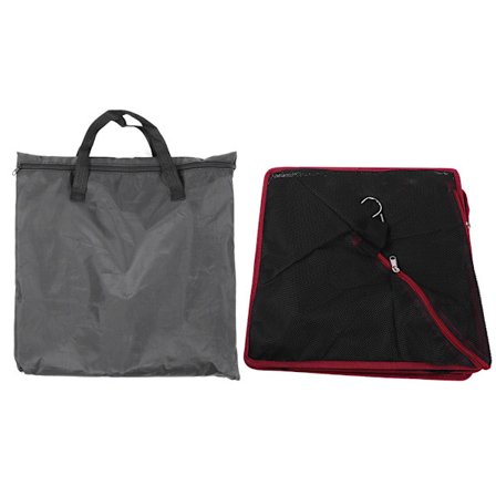 Udendørs hængende tørrestativ foldbart 4 lag opbevaringskurv til camping picnic taske tør net