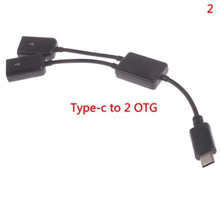 Micro USB / typ c till 2 otg dubbla hona USB -portar navkabel y sp