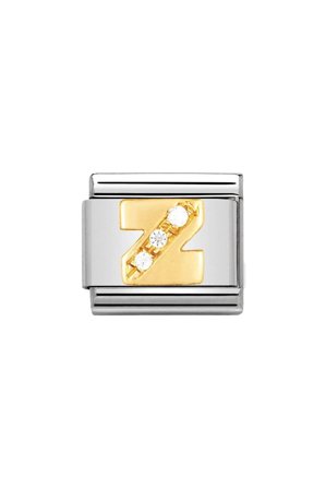 LETTERS 18k Gold and CZ Z
