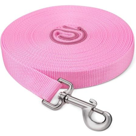 Koirahihna, Koiran koulutushihna Kahvalla Pitkä Koiranhihna Nylon Kädet Vapaa Hiha Pienille ja Suurille Koirille Lemmikki Kävely Lenkkeily 10m * 2.5cm