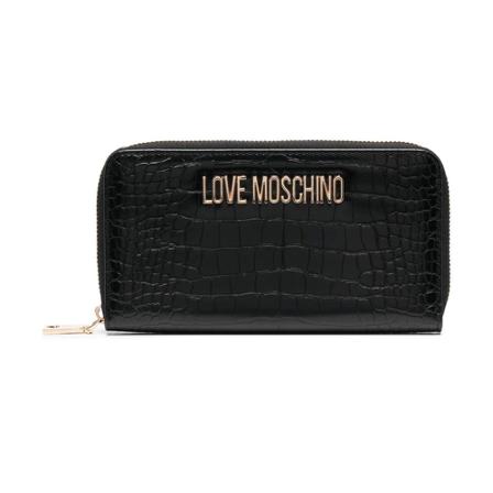 Love Moschino Croco Print Pung Sort, Dame, Størrelse: ONE Size
