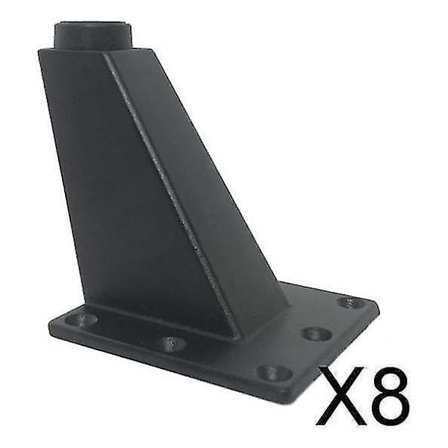 Metal møbelben til sofa/seng, skabsben justerbare ben badeværelse tv skabsben skabsben møbler sofabord sofaben (sort) (8 stk)