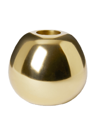 Åhléns Home Ljusstake i aluminium Ljuslyktor & ljushållare Guld ONESIZE