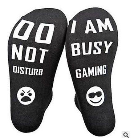 Roliga Bomullsstrumpor Stör Ej Jag Spelar Strumpor Mjuka Unisex Strumpor Rolig Jul Bra Presenter Till Gamer
