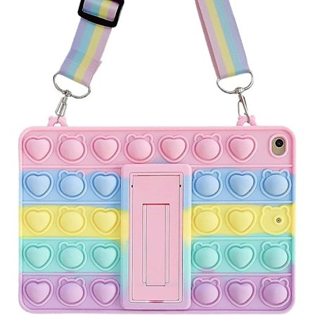 Cover til iPad 9. generation 2021 10,2 tommer, iPad 7. & 8. generation 2020/2019 Cover - Bubble Fidget Sensorisk iPad 10,2 Cover til Børn