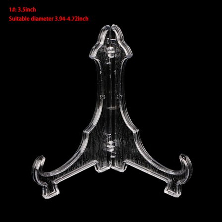 Plast Display Stand Opvask Stativ Tallerken Skål Billedramme Foto Piedestal Holder