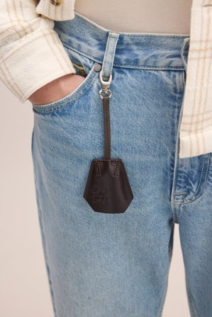 NN07 Tag Keyring male Leather