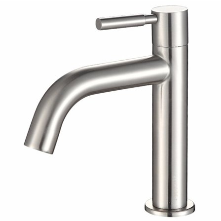 304 ruostumattomasta teräksestä valmistettu lankavetoelektrolyyttinen yksittäinen kylmäkulma-allas, kylmä ja kuuma kulmahana (kulma)