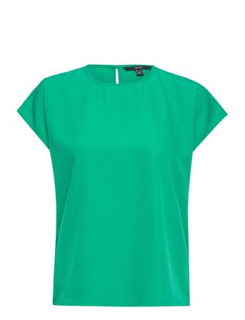 Vmfiona Ss Wide Top Wvn Lt Green Vero Moda